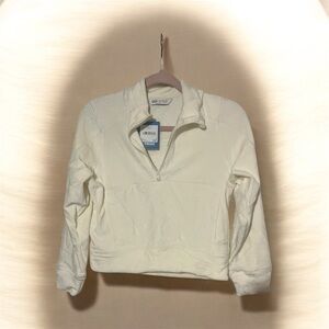 DSG Pale Yellow Velour Half-Zip